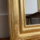 Miroir ancien Louis Philippe doré feuille d’or - 71x53cm
