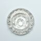 Vintage Art Deco candlestick in transparent moulded crystal glass