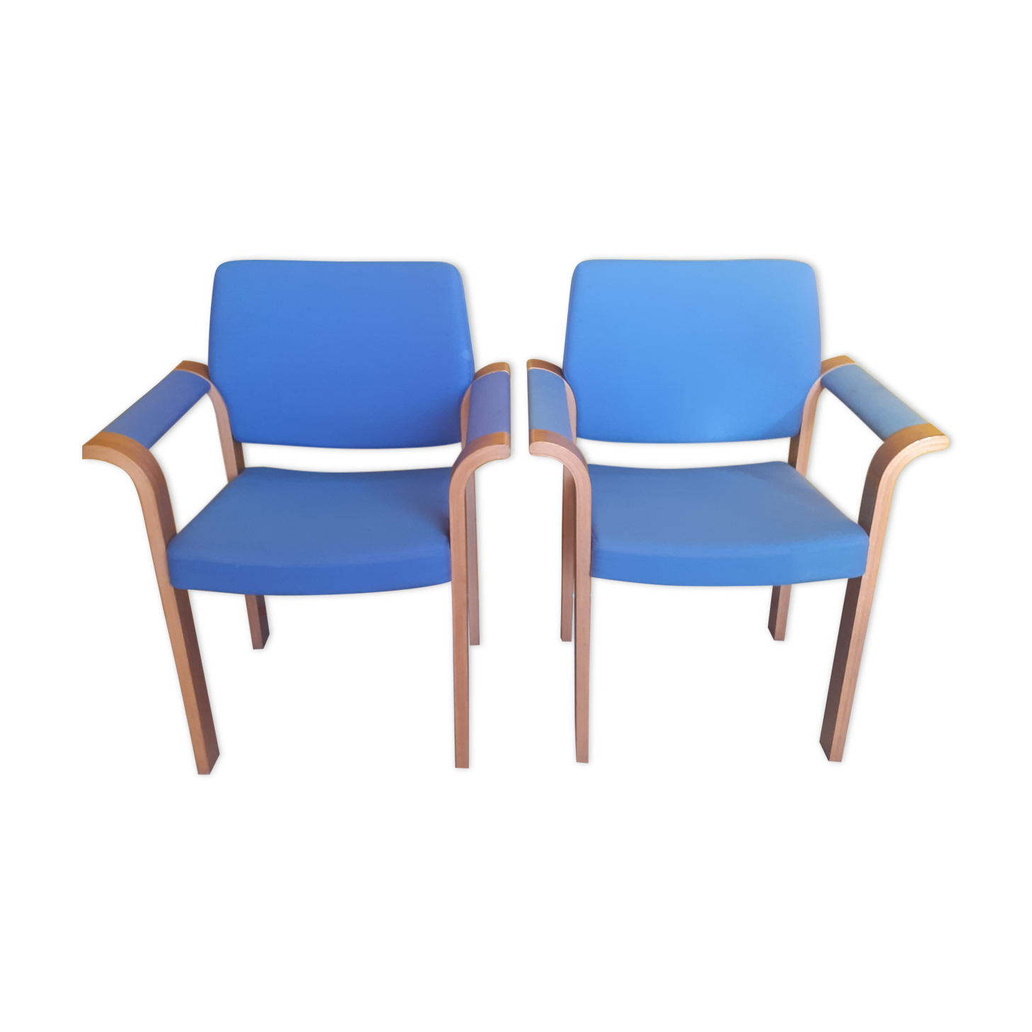 Pair of Danish armchairs, design Thygesen and Sorensen, edition Magnus Olesen