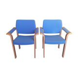 Pair of Danish armchairs, design Thygesen and Sorensen, edition Magnus Olesen