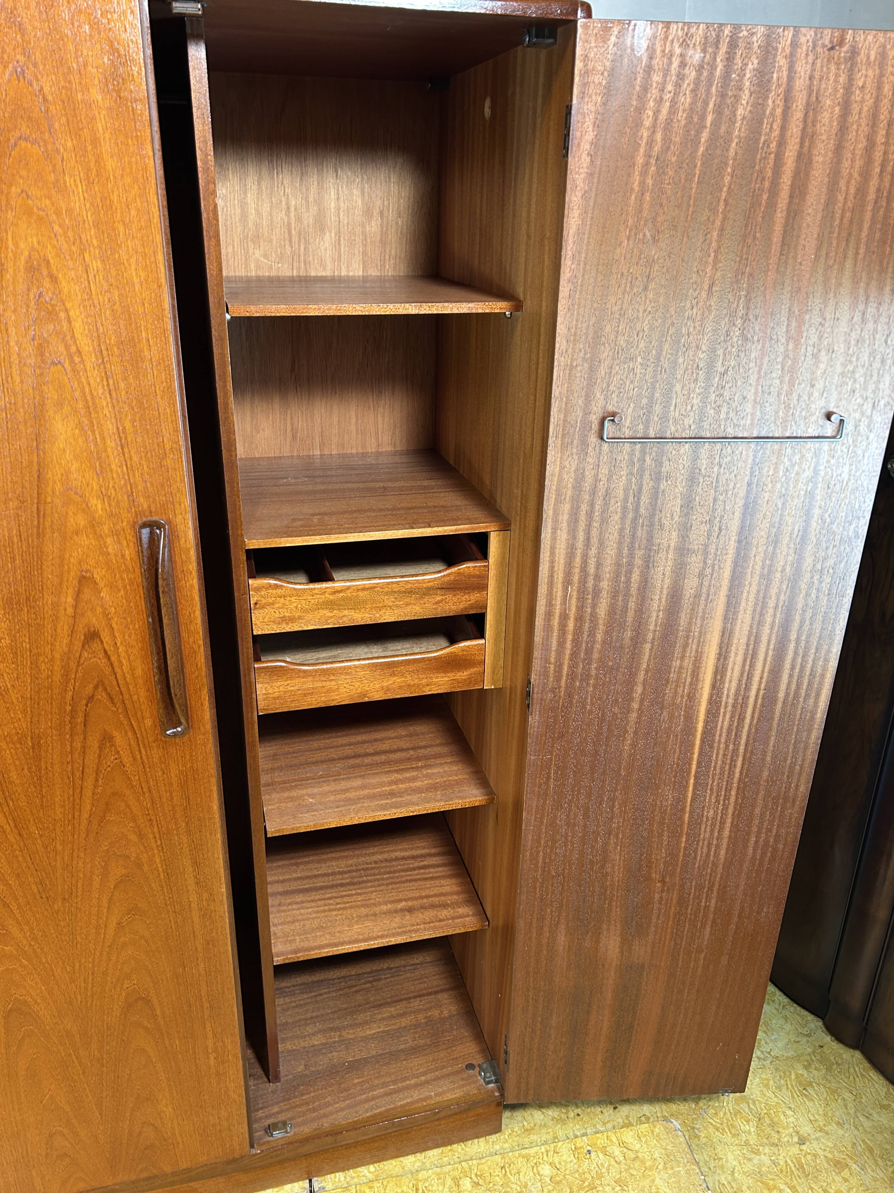 Mid-Century Retro Vintage Teak Wardrobe by GPlan – Fresco Range (1960s)