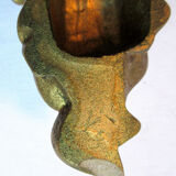 Venetian wall console, sculpted and gilded plaster, Acanthes Napoleon III style