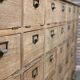 Notary's trade furniture with oak valve