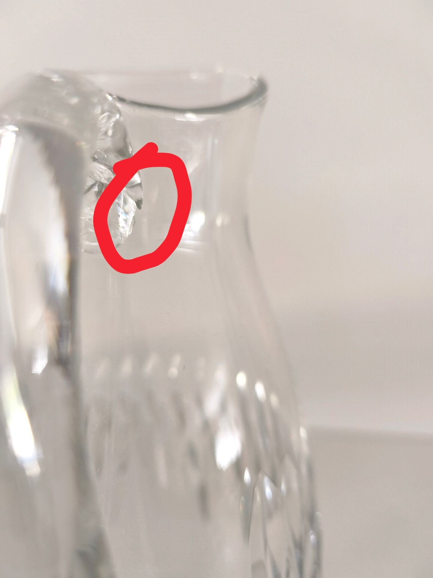 Broc pitcher in Baccarat crystal Carcassonne