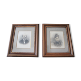 Frames with old photos, XIX°