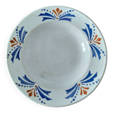 Deep plate Rhone earthenware Labrut Freres Model Orleans