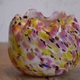 Vase jaune et rose