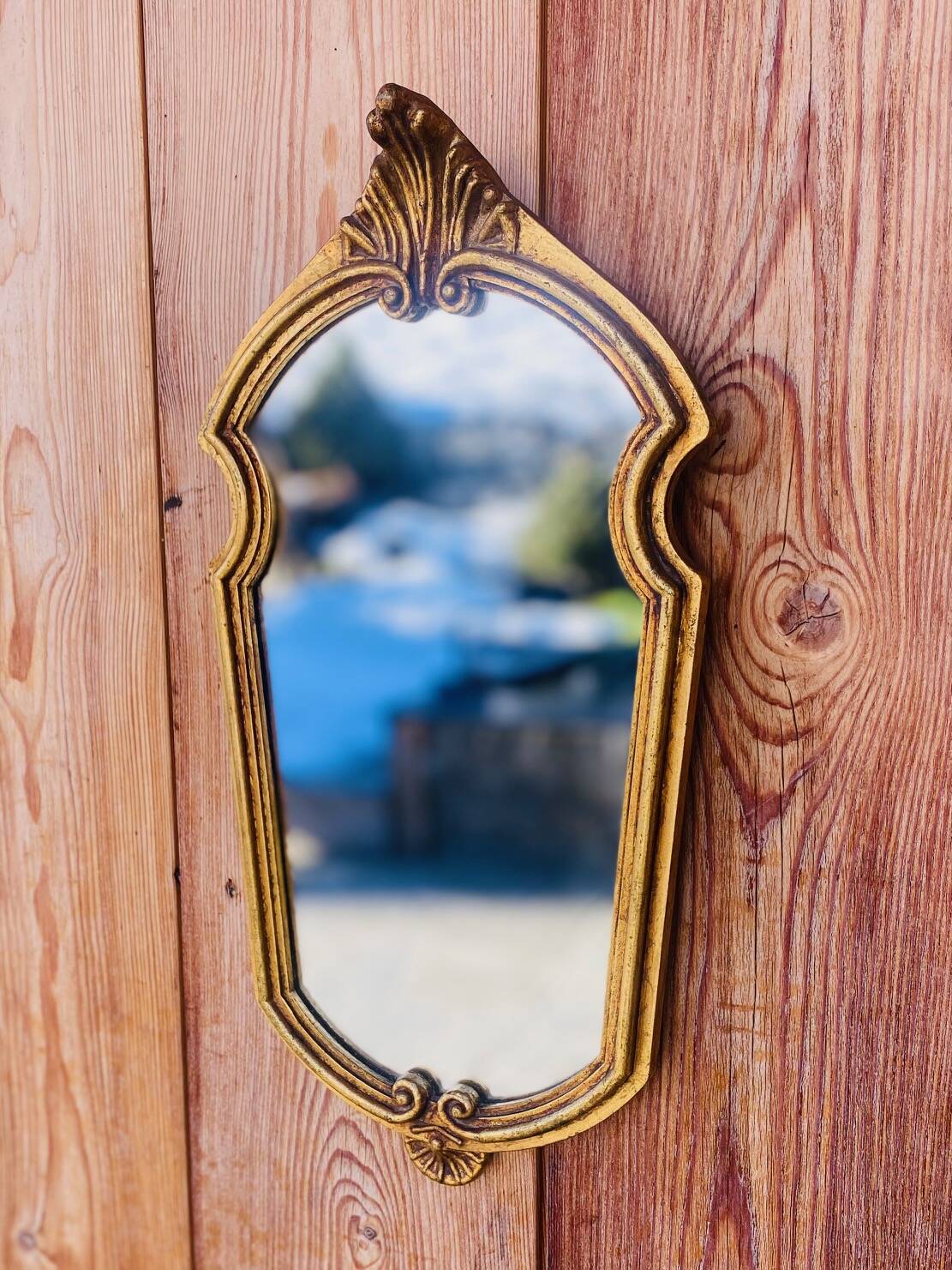 Antique gilded mirror
