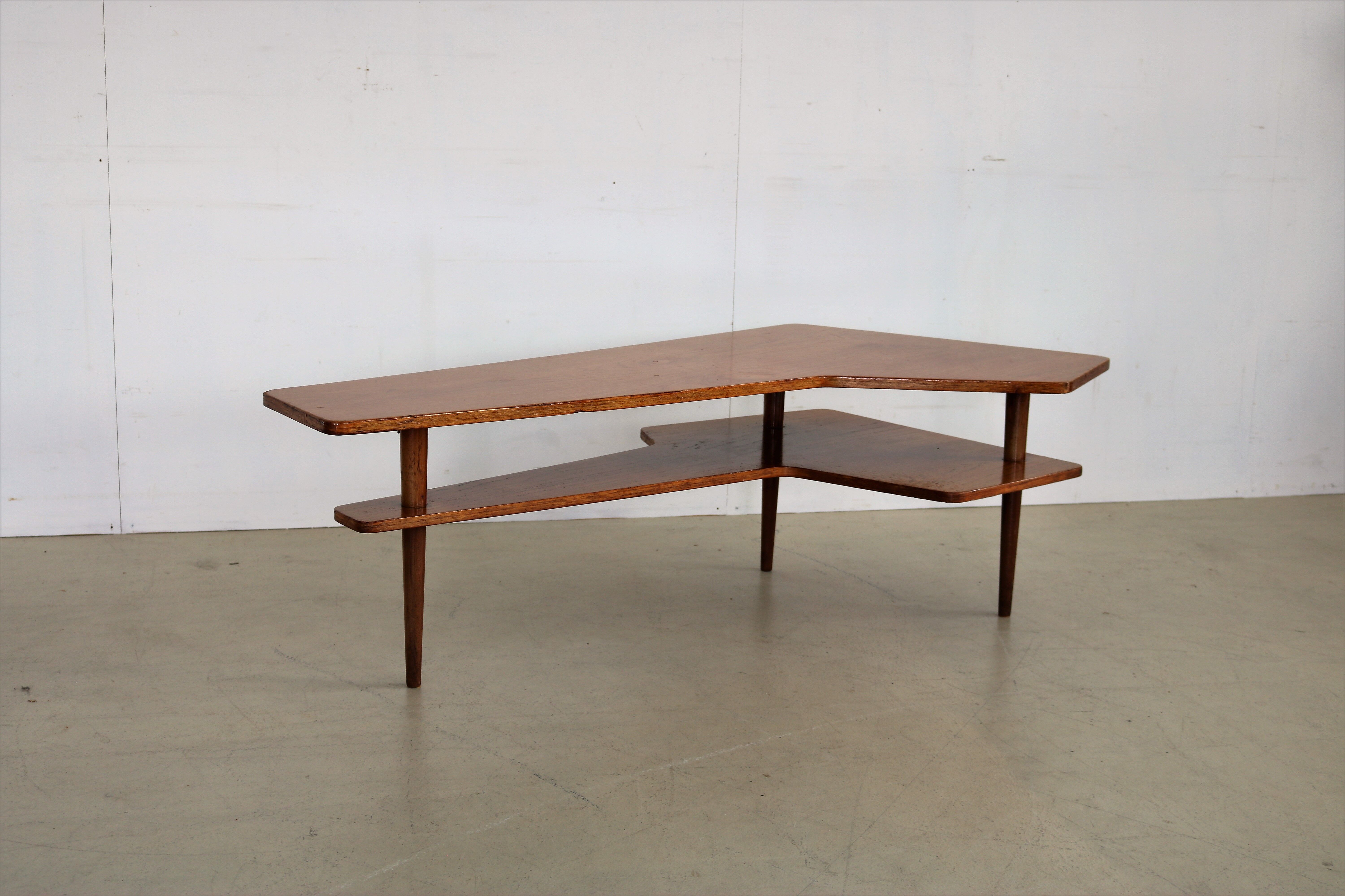 Vintage coffee table "boomerang"