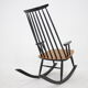 1960s Varjosen Puunjalostus Beech Rocking Chair, Finland