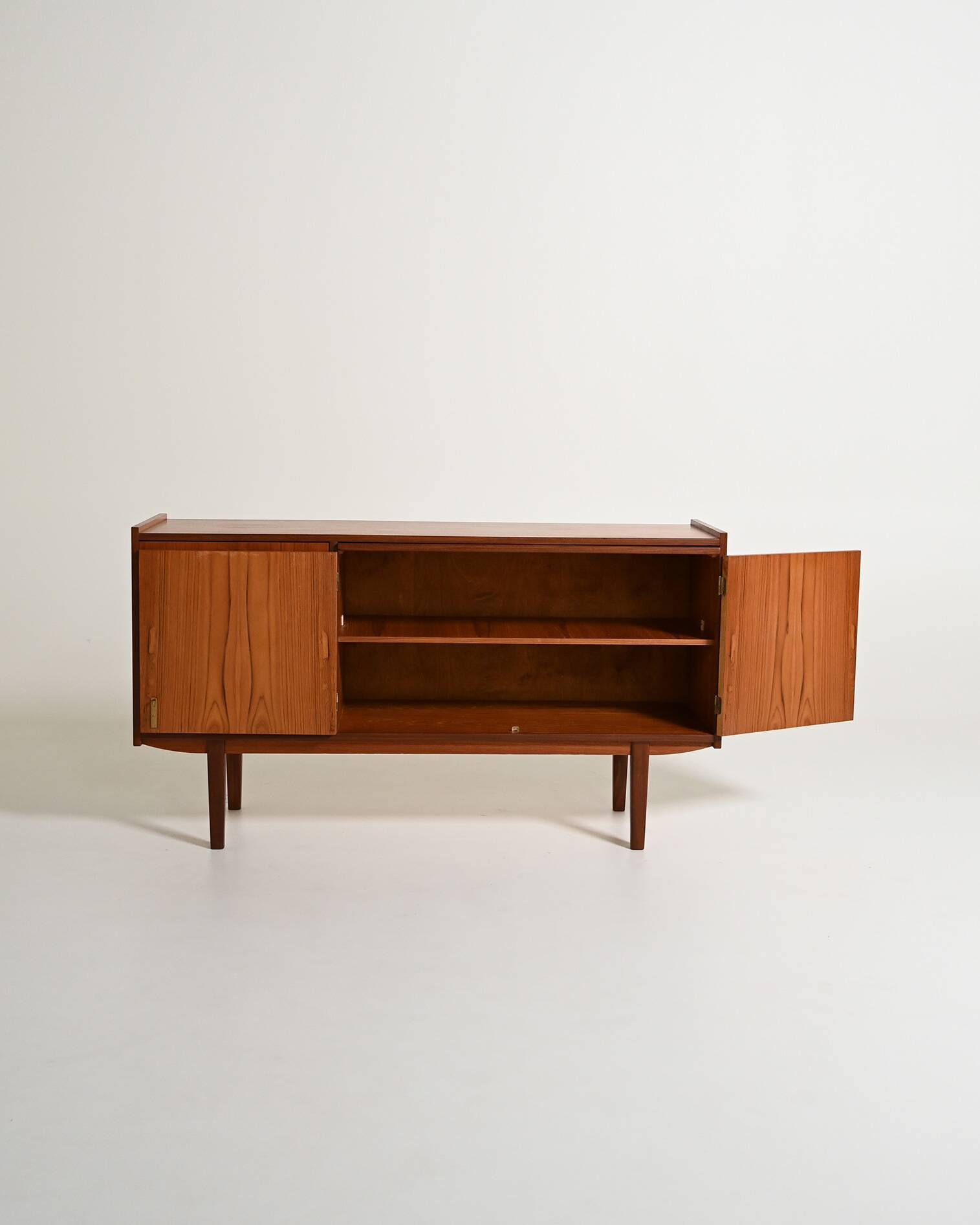 Scandinavian teak sideboard with pull-out shelf, 1960s