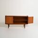 Scandinavian teak sideboard with pull-out shelf, 1960s