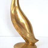 Vintage brass Swan