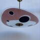 Screen-printed glass pendant from the 1960s