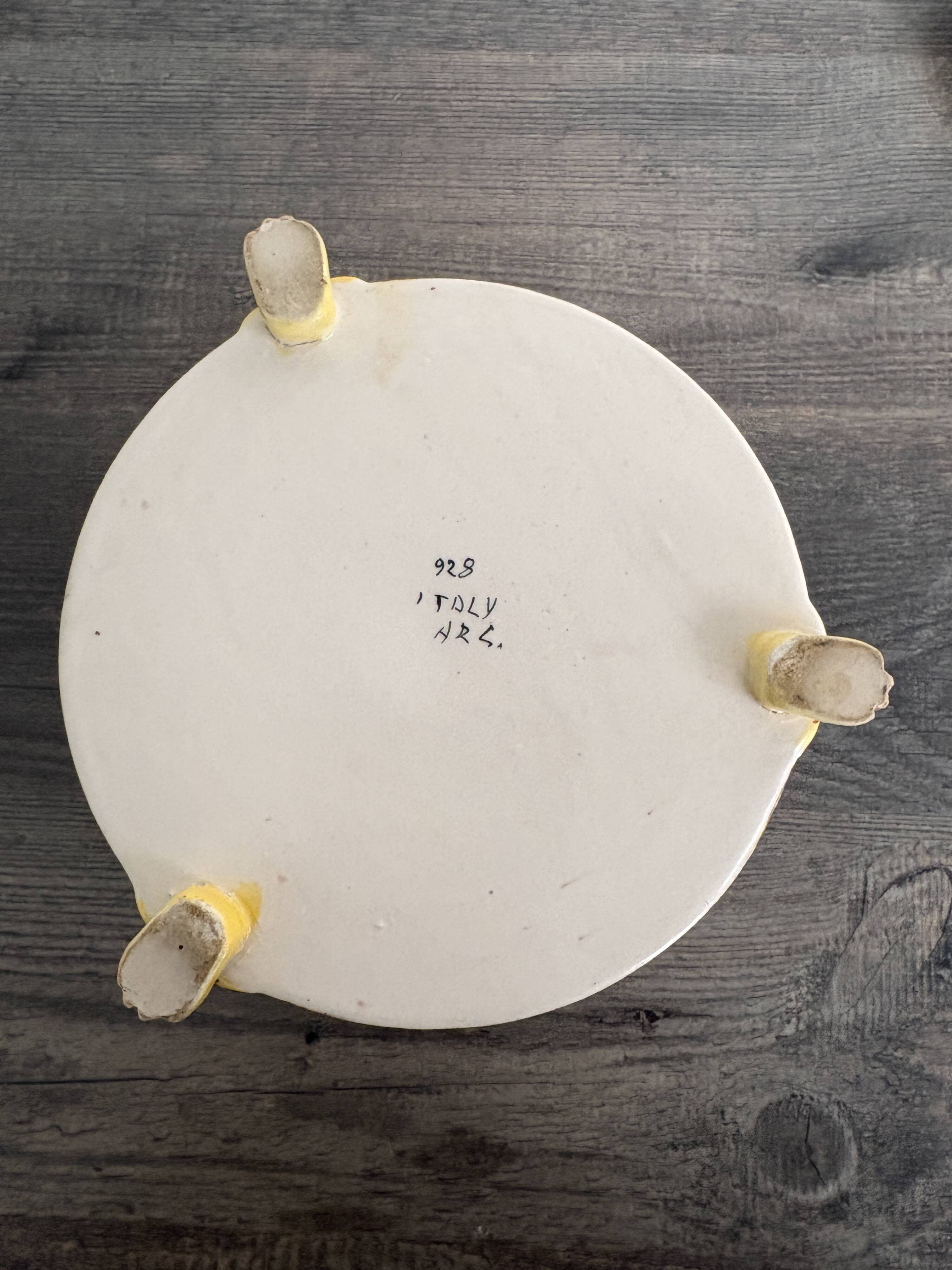 Old Italian ceramic jewellery box