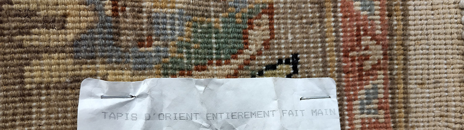 Oriental carpet "Punjab" silk background