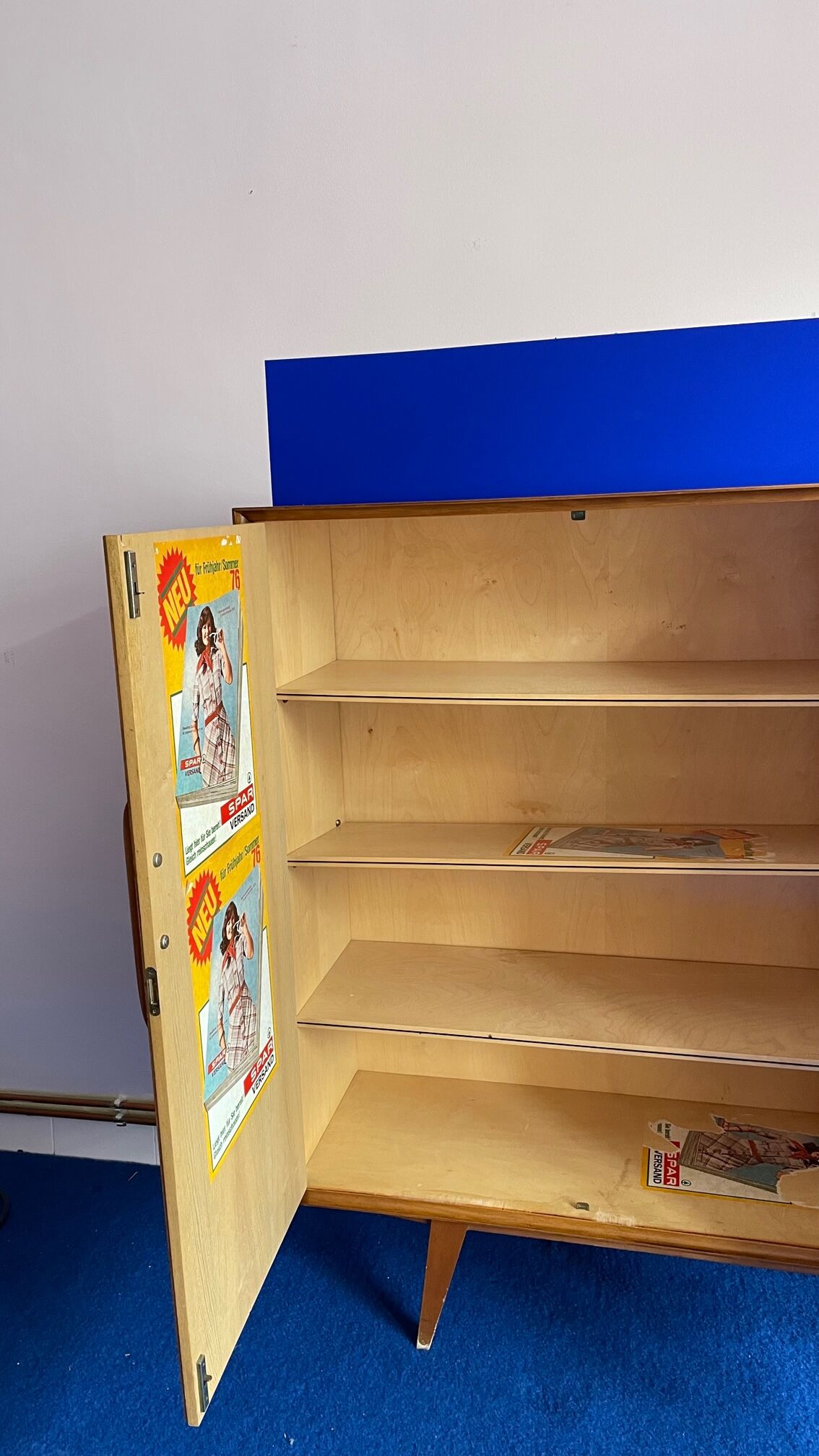 Highboard, living room furniture teak 60s vintage Danish