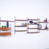 Teak Wall System by Kajsa & Nils Nisse Strinning for String, 1960s