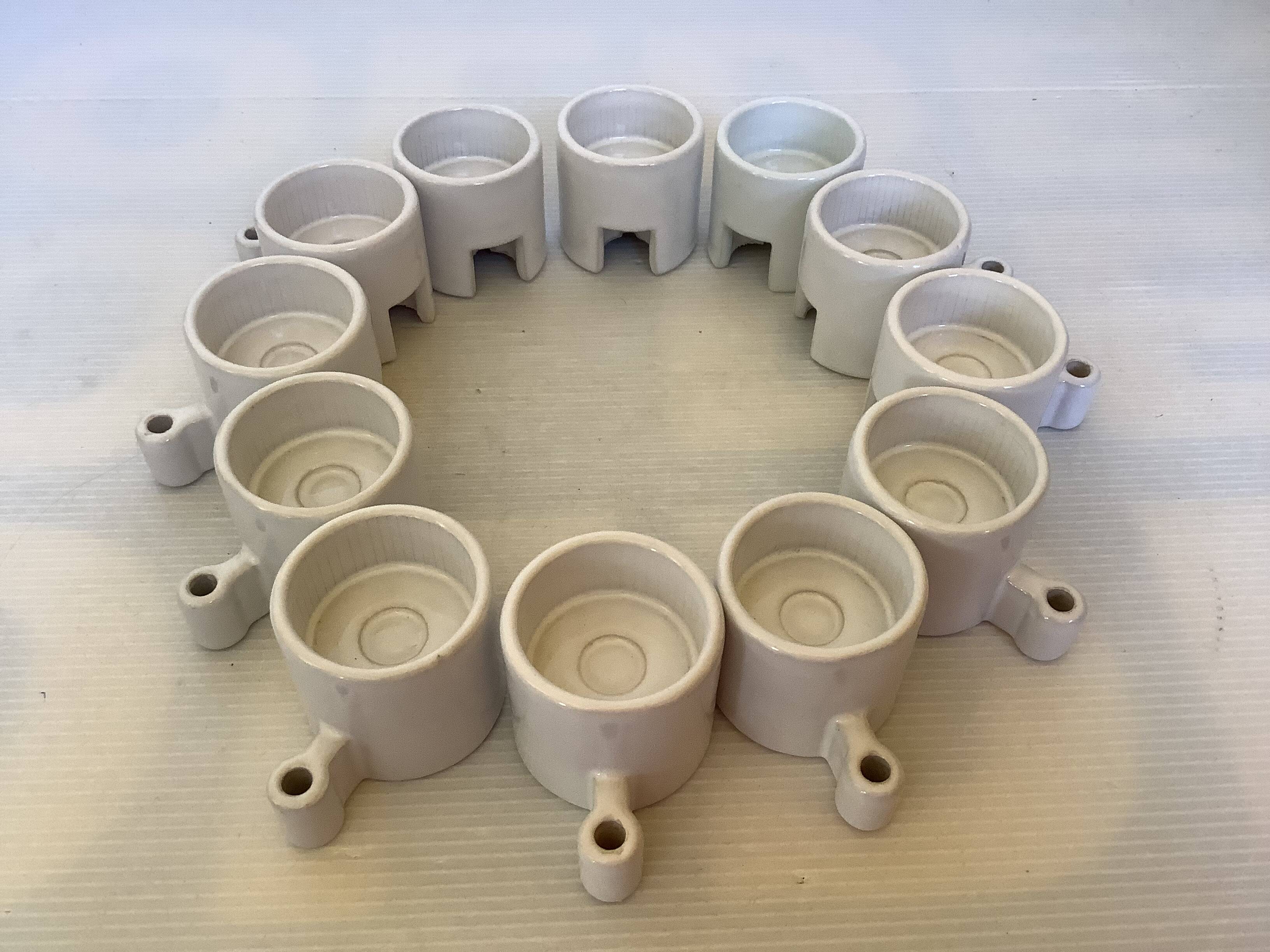 Twelve caterpillar candlesticks Ehlen Johansson