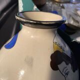 Vase ball art deco ceramic HB QUIMPER Prior to 1942 - decoration 524 - N°2