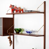 Teak modular shelving unit, Danish design, 1960s, manufactured by Hansen &