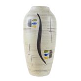 Vase en céramique, design allemand, années 1970, fabriqué en Allemagne de l'Ouest
