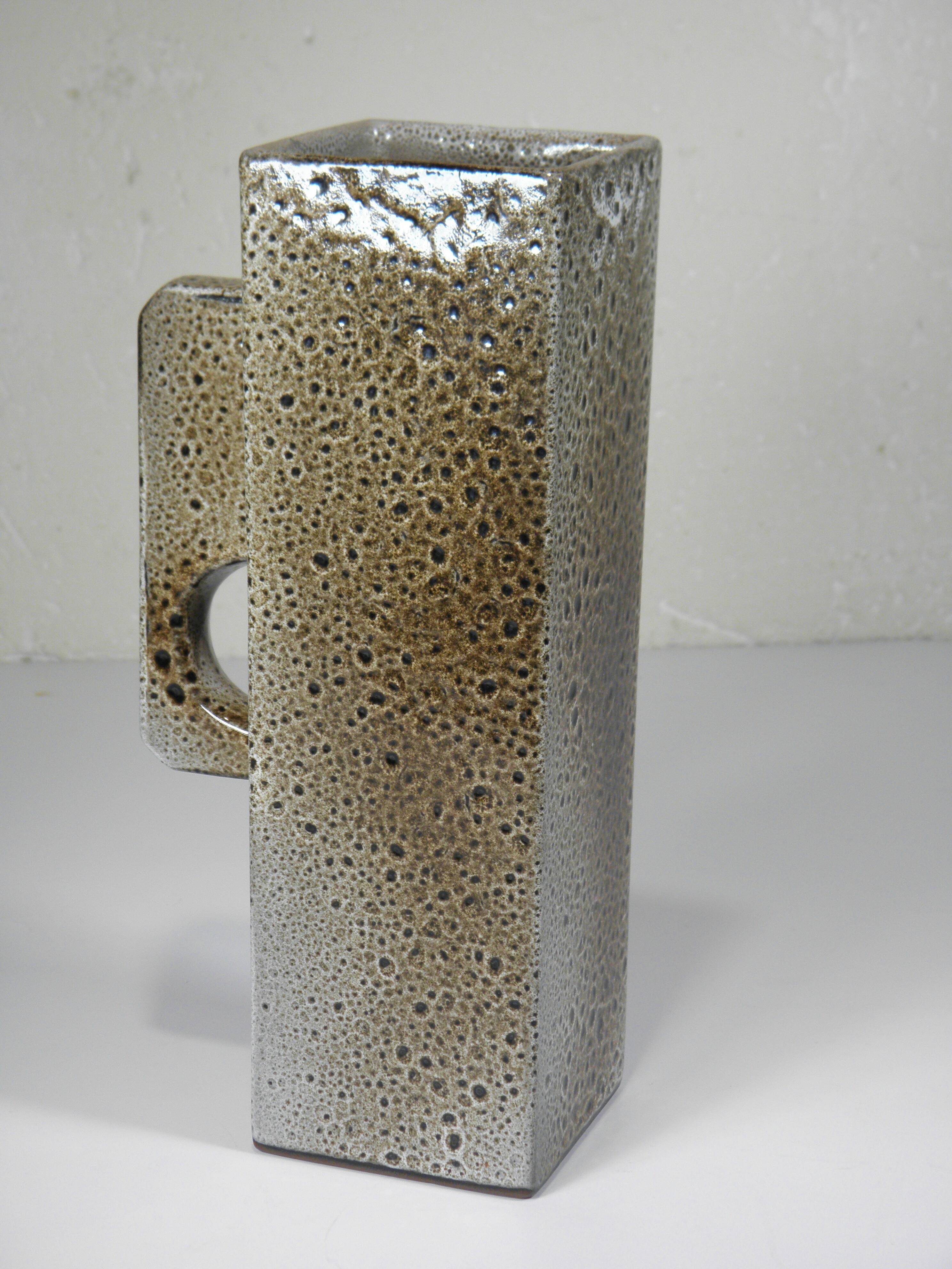 DESIGNER VASE in ENAMELED CERAMIC