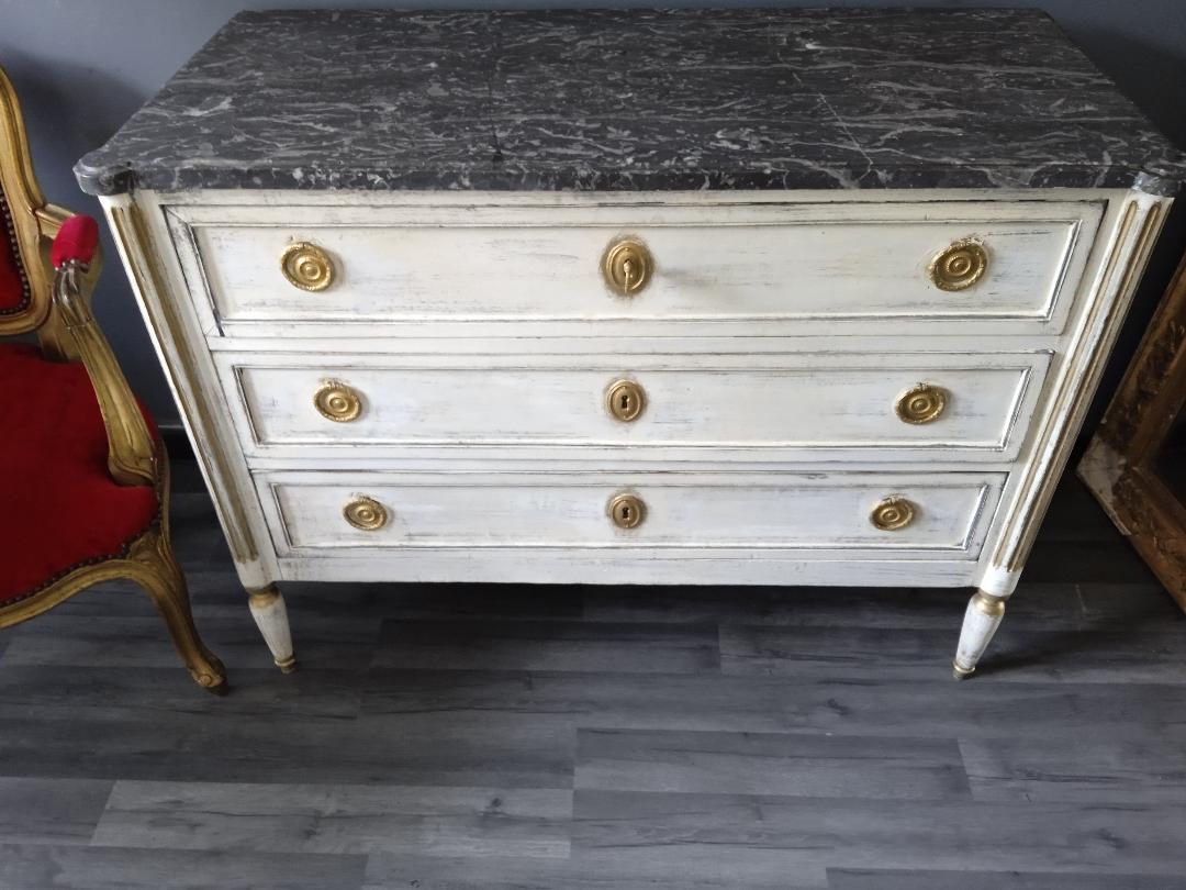 Louis philippe patinated chest of drawers