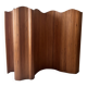 Paravent, claustra modulable en bois style Baumann, 1950