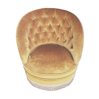 Velvet armchair