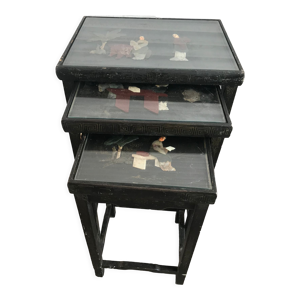 Tables gigognes chinoises en bois