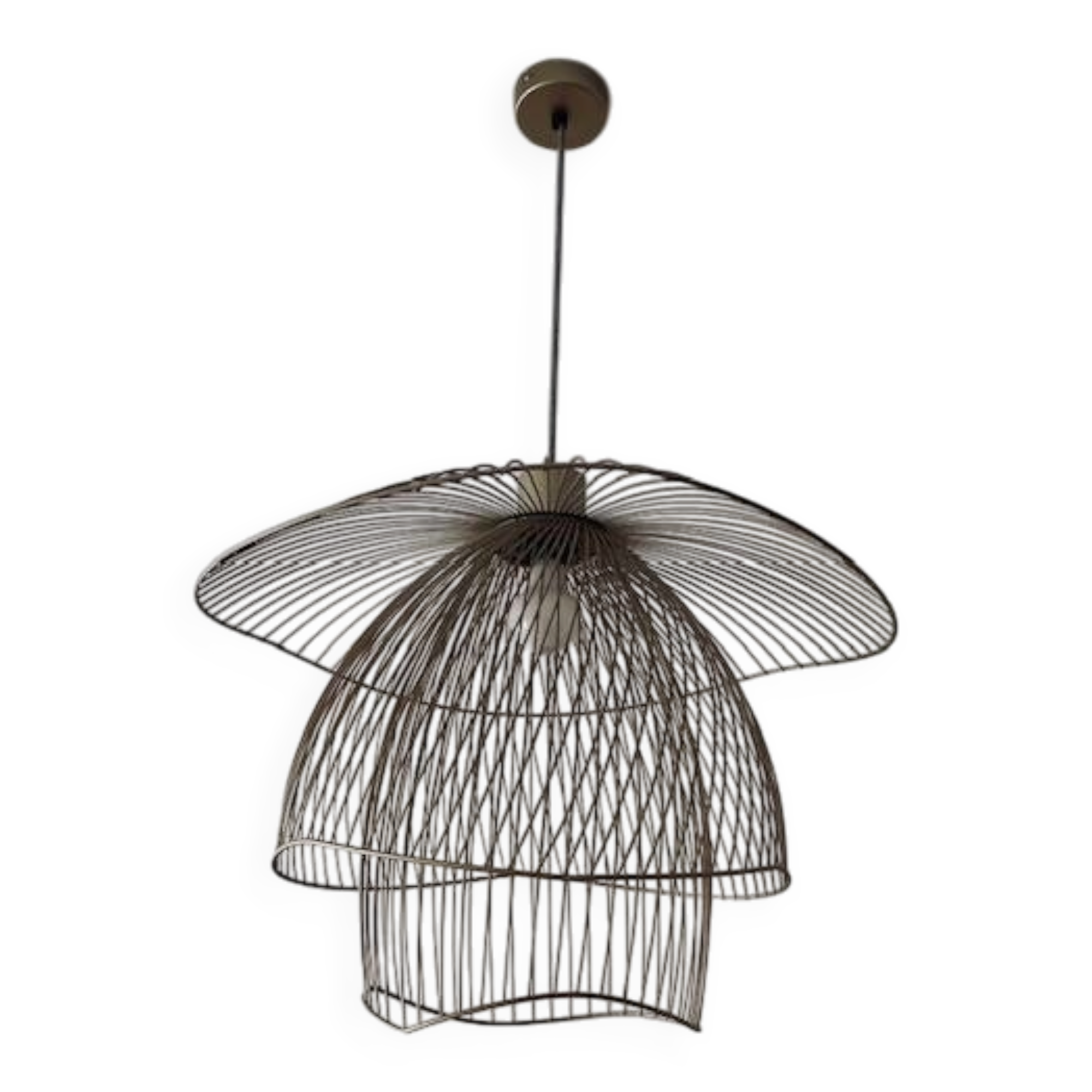 Suspension butterfly champagne