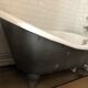Cast iron bath with lion legs