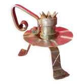 WROUGHT IRON CANDLE HOLDER