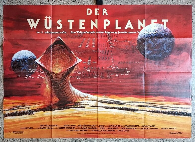 Original german poster of 1984 dune david lynch john berkey