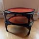 pair of Japanese lacquer trays "Ozen" 19th century/Meiji