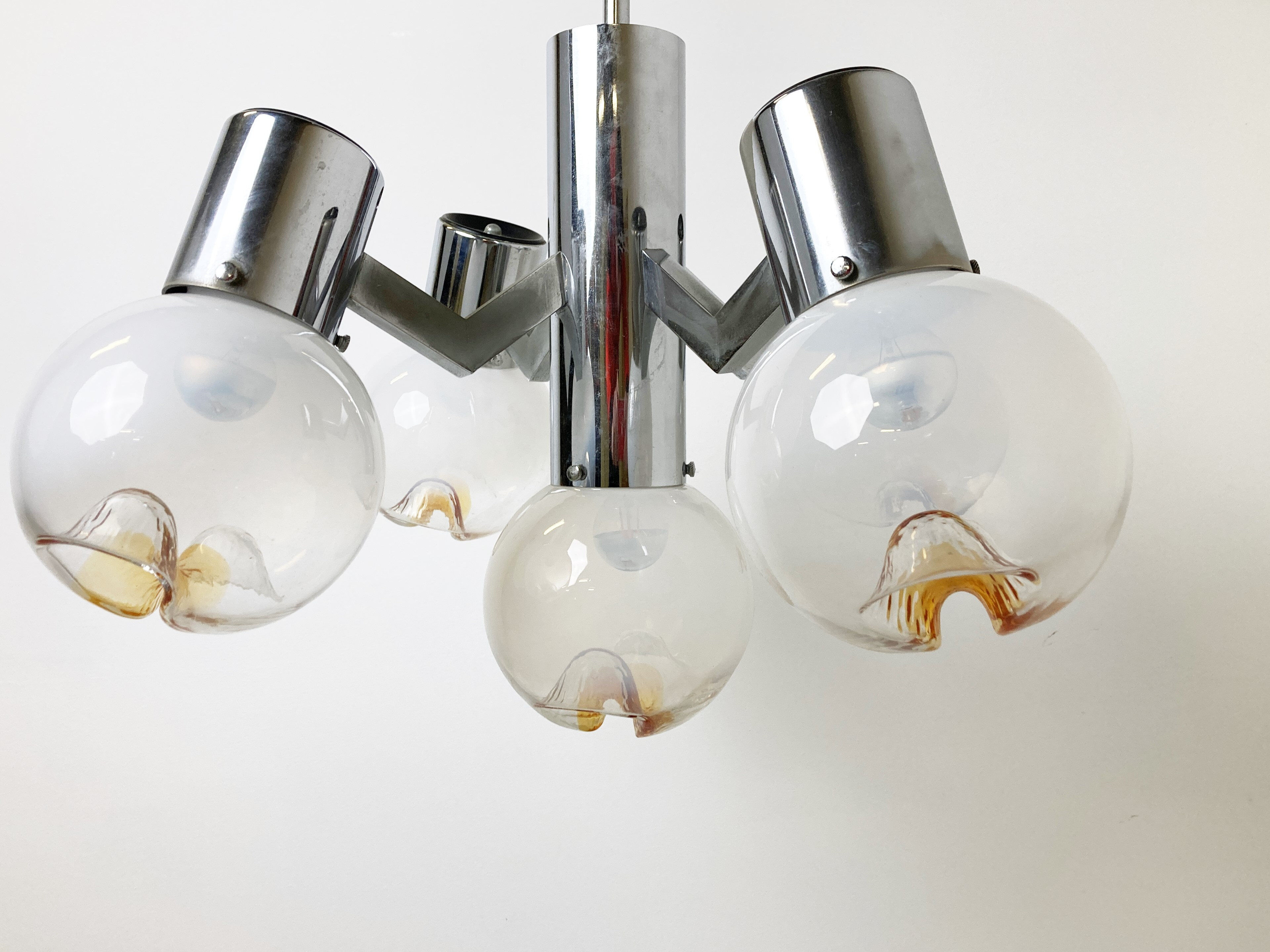 Vintage Mazzega chandelier, 1960s