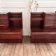 Paire de chevets mid century Roche Bobois vintage avec éclairage intégré