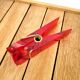 Vintage mail clip red paperweight