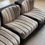 Set of 3 modular armchairs 70s vintage