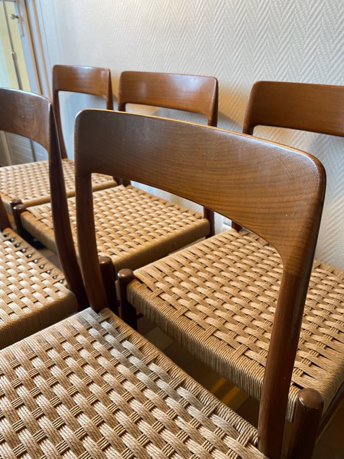 Set of 6 Vintage Danish/Scandinavian Chairs