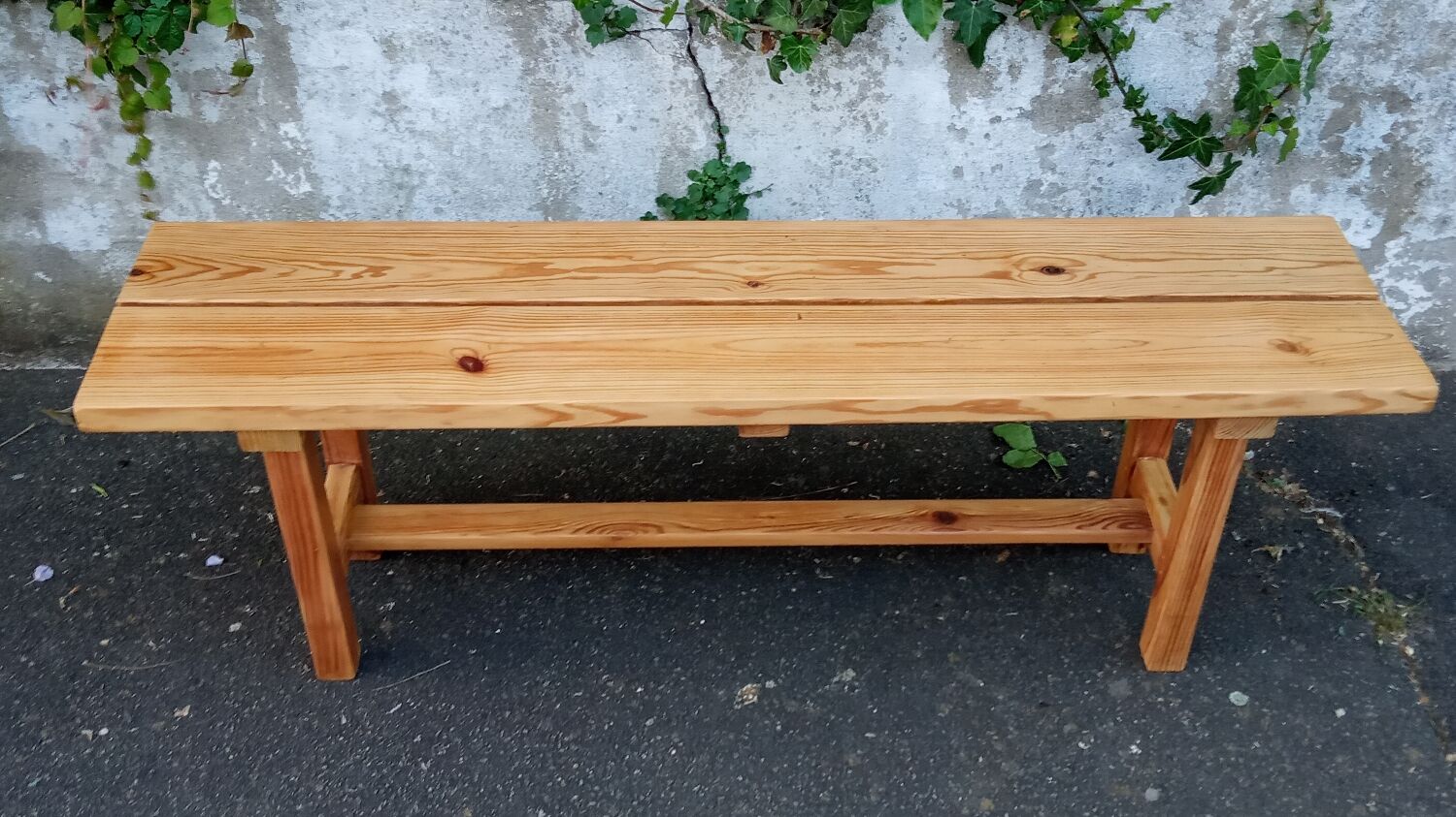 Natural pine bench 130 cm