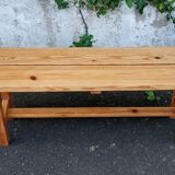 Natural pine bench 130 cm