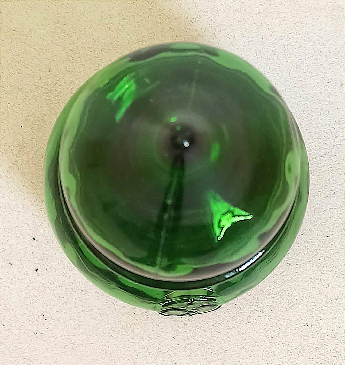 Carafe with stopper Empoli green 1970s Height 27 cm