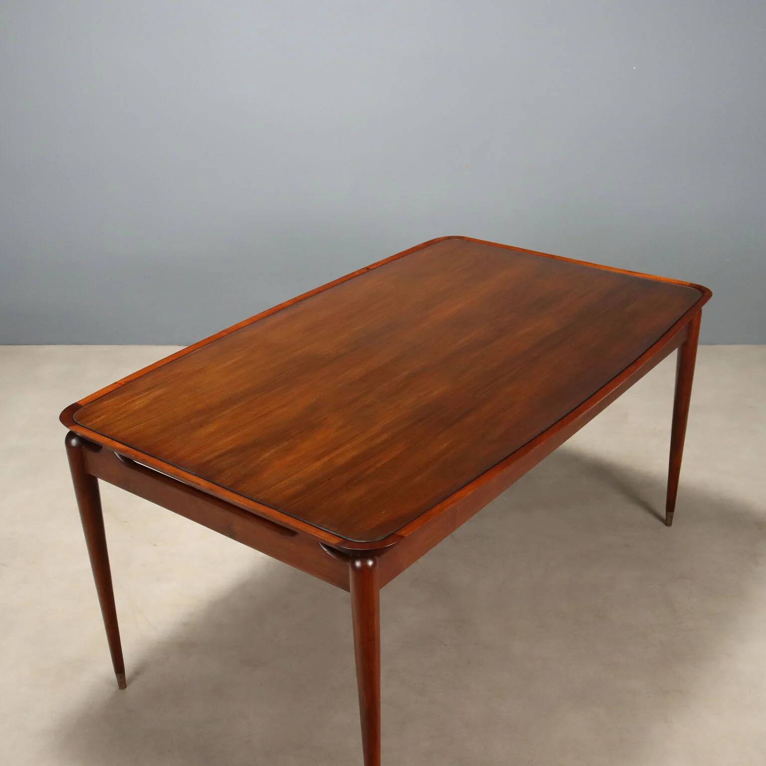 Table à manger vintage en teck, design italien, années 1950-1960