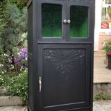 Buffet parisien vitré noir art déco 1930