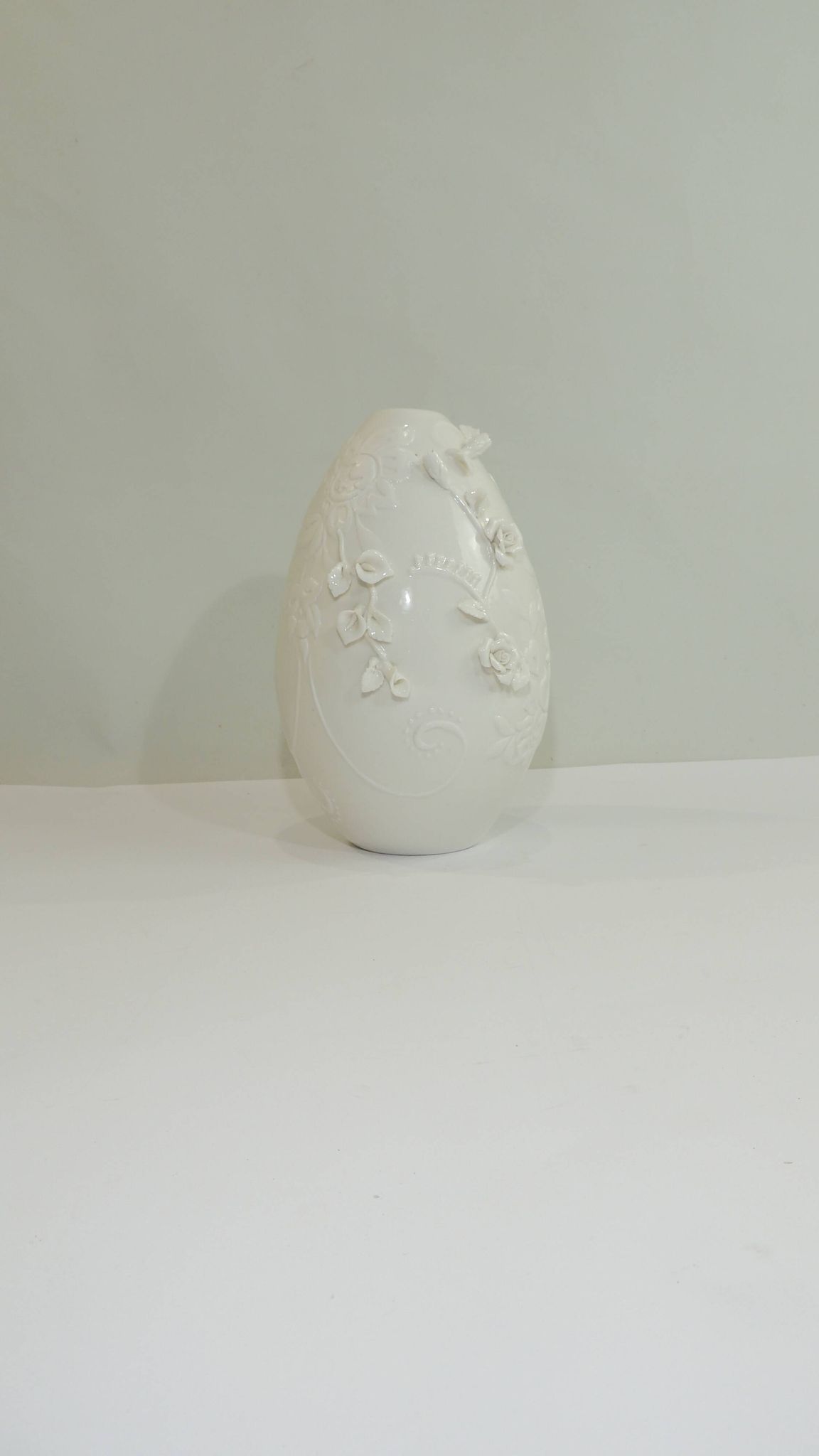 Vase porcelaine barbotine /vintage