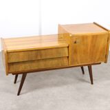 Mid-century Italian Wood and Brass Sideboard, 50s