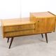 Mid-century Italian Wood and Brass Sideboard, 50s