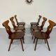 6 vintage 60s bistro-look dining chairs